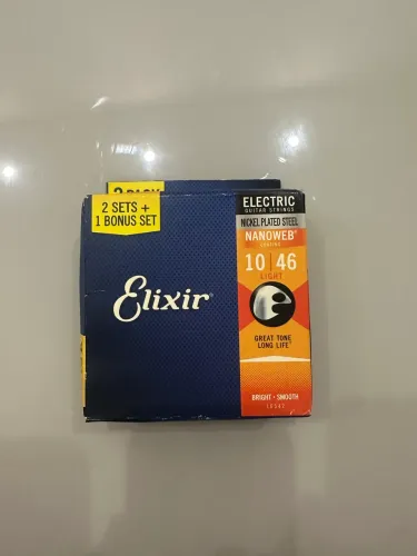 Cordas Elixir 010 para Guitarra 3 em 1 pack