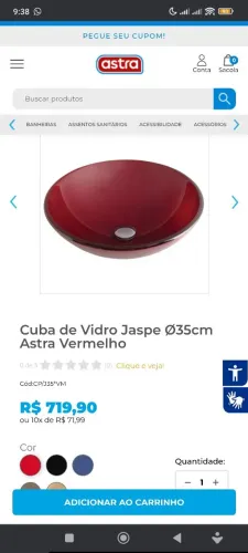 CUBA JASPE DE BANHEIRO 30 x 10