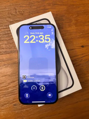iPhone 15, 128G, preto, em perfeitas condições