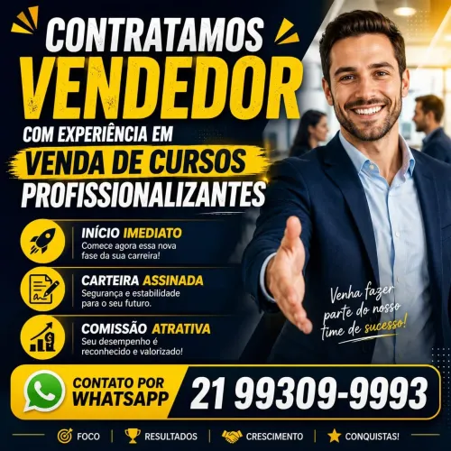 Curso profissionalizante vendedor