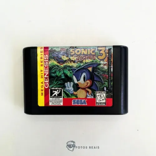 JOGO SONIC THE HEDGEHOG 3 SEMINOVO - MEGA DRIVE