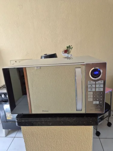 Micro-ondas Philco 31L Espelhado Prata + Garantia de 1 Mês