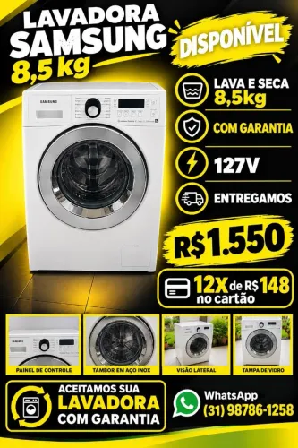 Lava e Seca da Samsung COM  Garantia Entregamos
