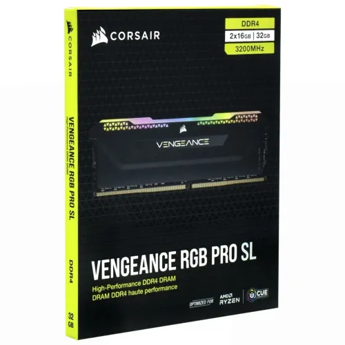 MEMORIA RAM DESKTOP DDR4 32GB (2X16GB) CORSAIR VENGEANCE RGB PRO SL 3200MHZ