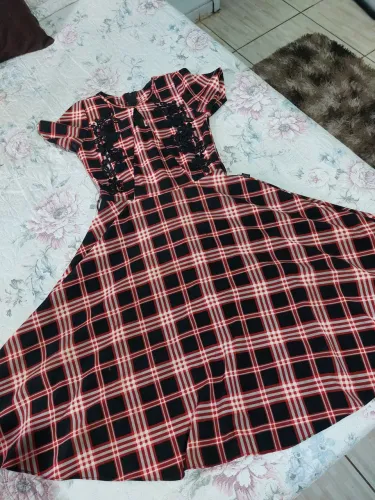 Desapego de vestido xadrez