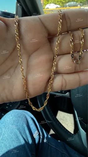 Corrente 60cm +10g ouro 18k
