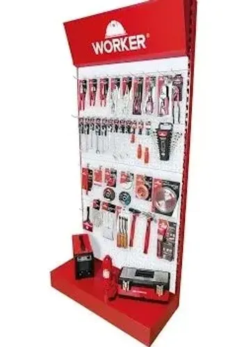 Painel metálico mostruário