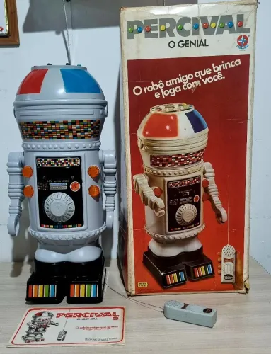 *RARISSIMO* - Robô - Percival - Estrela - 1980 - Super Conservado e Completo