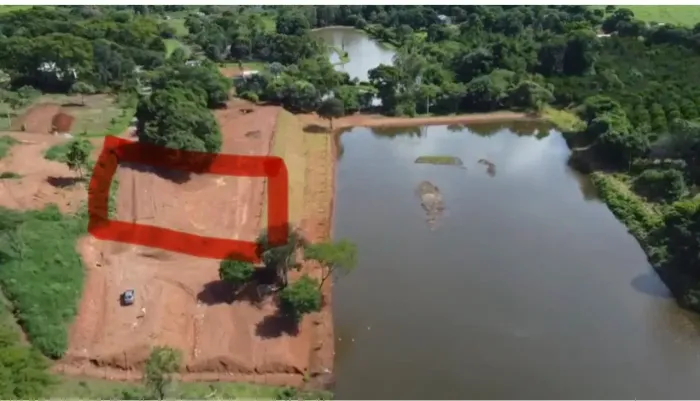 Vendo lote/terreno em condomínio fechado em Nerópolis frente para o lago