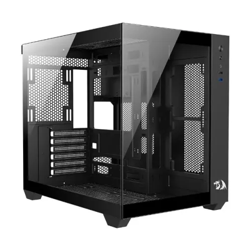 Gabinete Gamer Redragon Wideload Lite, Mid Tower, ATX, Lateral em Vidro Temperado, Preto