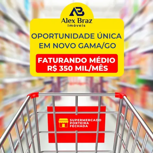 Supermercado a venda no Novo Gama Goiás
