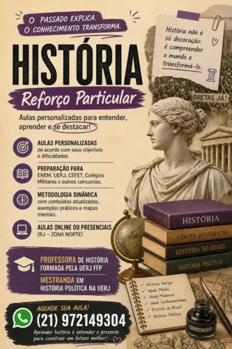 Reforço escolar de história 