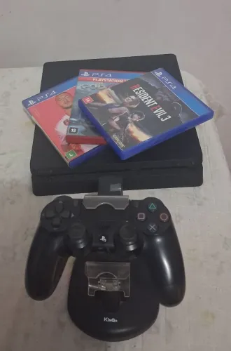 PS4 SLIM SUPER NOVO VERSÃO 13.52