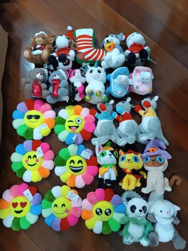 Lote de 26 pelúcias de coleção BR MACHINE