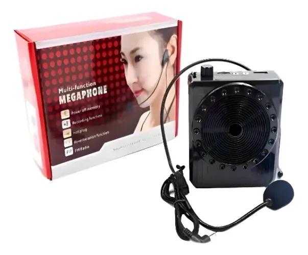 Microfone Amplificador De Voz Preto Kd-150