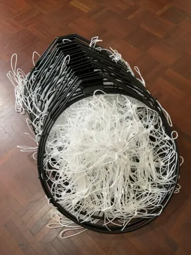 cesta de basquete com rede semi profissional aro 8mm