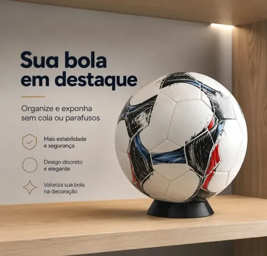 Suporte para bola futebol futsal vôlei basquete