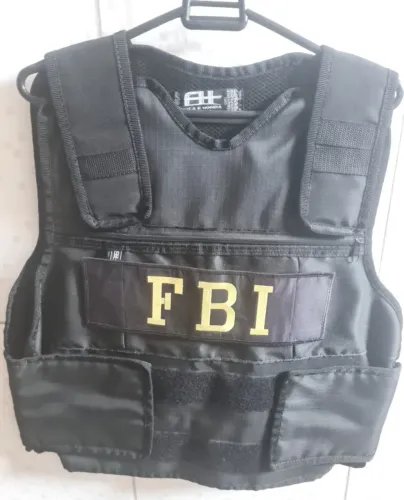 Colete FBI para festa a fantasia
