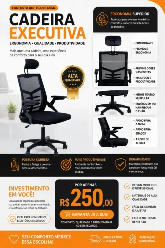 Cadeira de Escritório PROMOÇÃO
