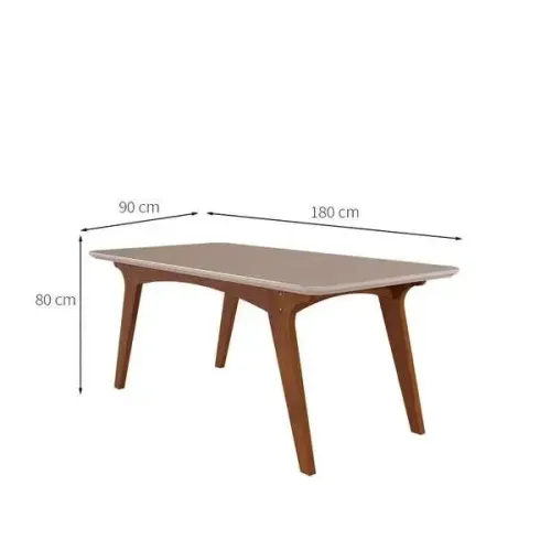 Conjunto de mesa de jantar com 6 cadeiras