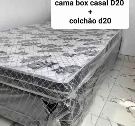 Cama box casal conjugado D20 + colchão casal D20