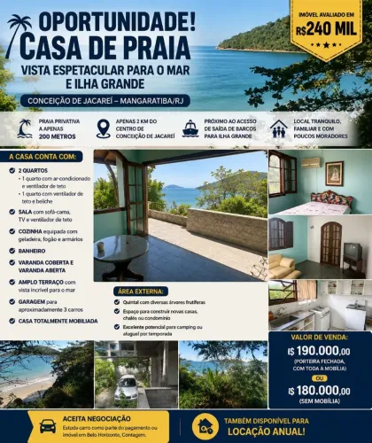 Casa de Praia c/área particular (Lindo) Melhor Preço!!