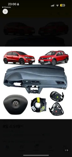 Kit airbag Vw gol/voyagem/saveiro g7 g8