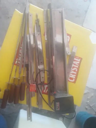 Churrasqueira giratória grill 4 inox nova 