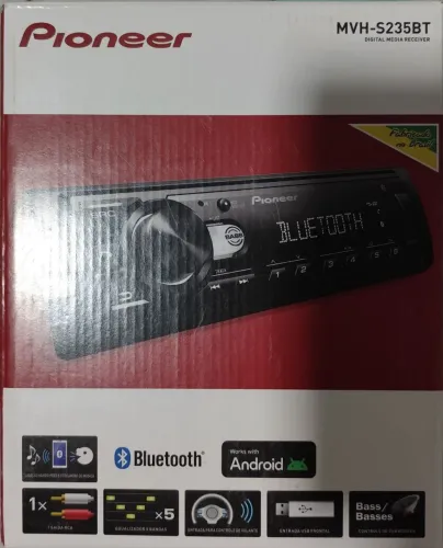 Rádio pioneer MVH-S235BT Novo, Lacrado