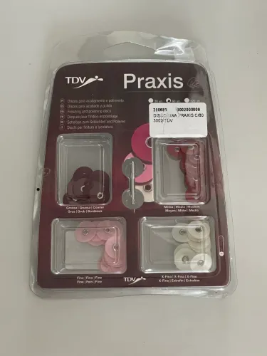 Disco De Lixa Praxis C/60 Discos Sortidos + Mandril
