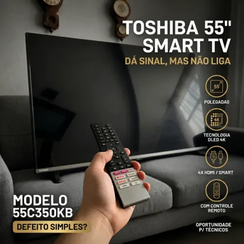 SMART TV TOSHIBA 55 - LED 4K - OPORTUNIDADE
