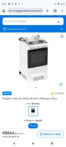 Fogão 4 boca em bom estado preço pra sair rápido