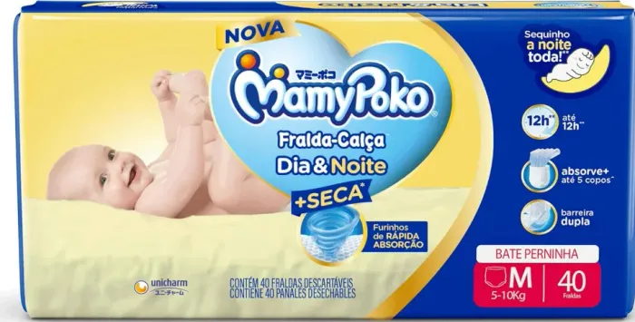 Fralda MAMYPOKO FRALDA CALCA DIA E NOITE JUMBO M 40