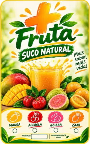 Suco Natural sem conservantes Mais Fruta 