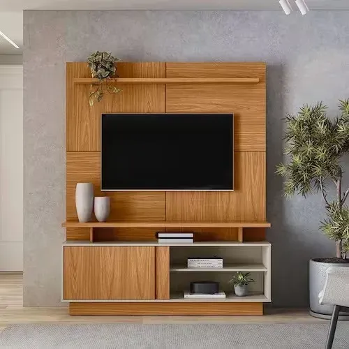 Rack Home Viena Linea Brasil Nature/Off White - Entrega Rápida! 
