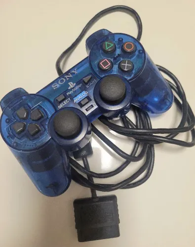 Controle Dualshock 2 Ocean Blue Original Playstation 2