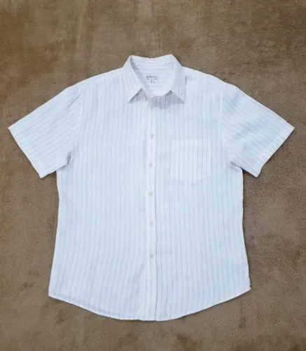 Camisa Merona 100% Linho Importada Linda Estado De Nova Desapego Promocao