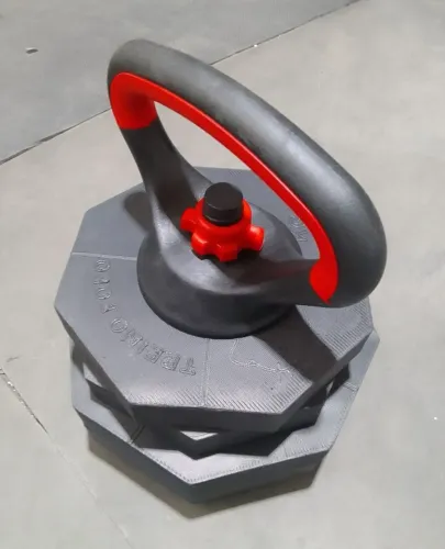 Kettlebel Ajustável + 10kg Anilhas