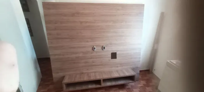 Lindo painel de madeira