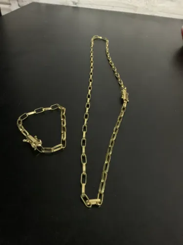 KIT DE CORRENTE E PULSEIRA BANHADO A OURO!!