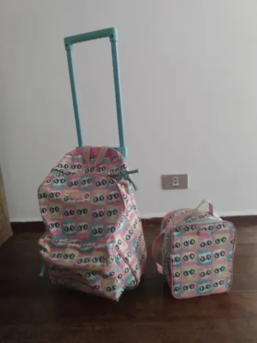 Kit Mochila + Lancheira Puket Menina