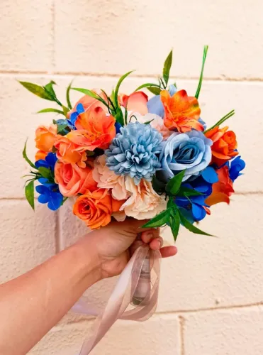 Buquê de NoivaDÁLIA Premium - Pronta Entrega- Flores Permanentes Luxo
