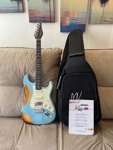 Guitarra MV Guitars Stratocaster Overcolor Sonic Blue