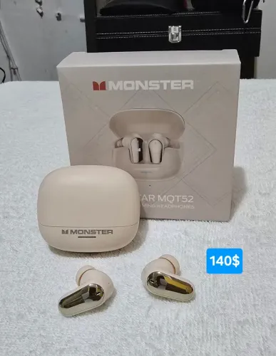 Fone de ouvido Bluetooth da Monster Maxstar MQT52 original 
