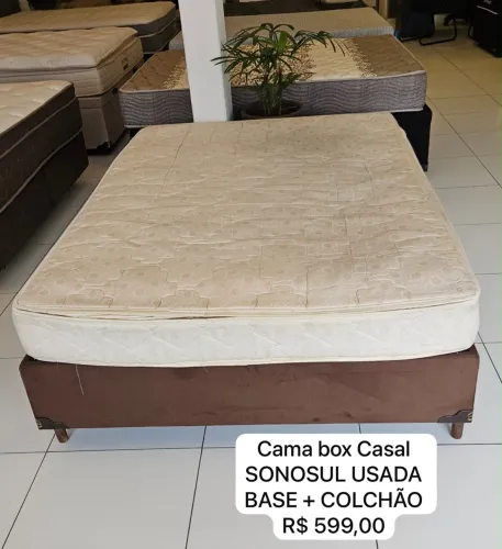 Cama Box Casal SONOSUL USADA - ENTREGO