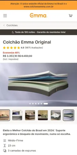 Colchão Emma Original Queen Ergonômico