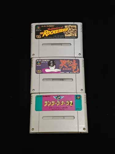 3 Fitas Originais do Super Famicom Japonês!