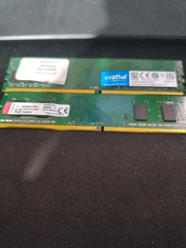 2 memórias ddr4 4gb + 4gb 2400 ghz
