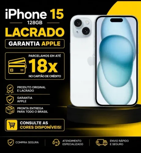 Iphone 15 128Gb - Novo Lacrado com Garantia Apple!!!