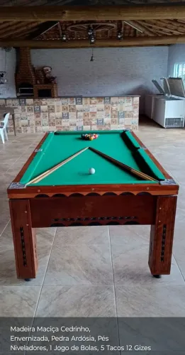 Sinuca Nova - Fabricação própria.
